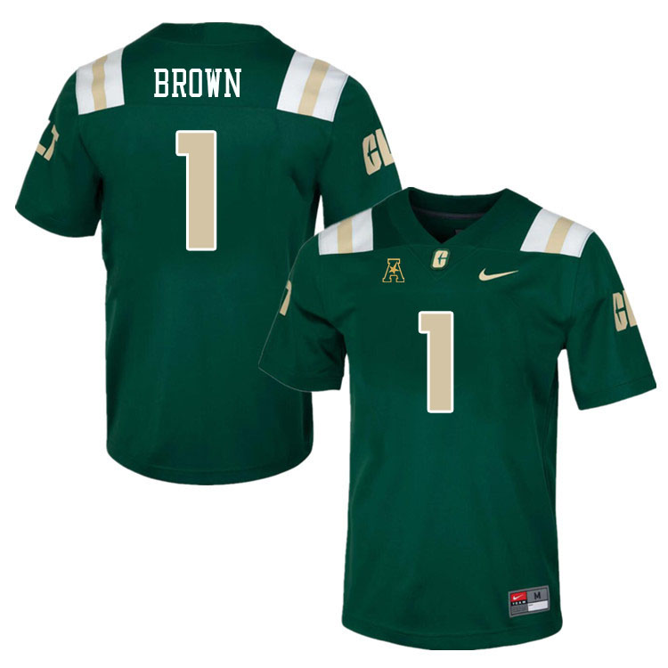 Charlotte 49ers #1 Max Brown College Football Jerseys Stitched-Green